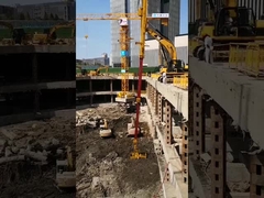 De telescopische arm van de graafmachine met een emmer met een schelp van Haide Machinery