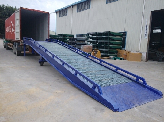 Galvanized Steel Container Mobile Yard Ramp Portable Loading Ramps