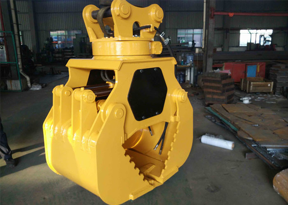 Customized Hydraulic Worm Excavator Rotating Grapple Q345B + Hardox